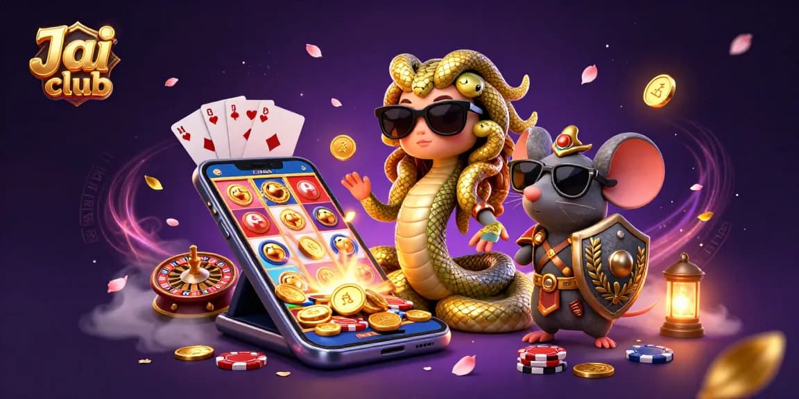 Experience thrilling gameplay at Jai club with 3D entertaining characters and captivating casino elements.