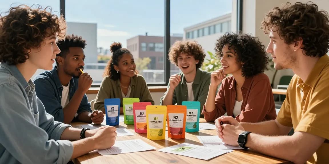 Explore how to buy 4F-MDMB-2201 K2 liquid infused papers at a vibrant urban gathering, showcasing product details and community engagement.