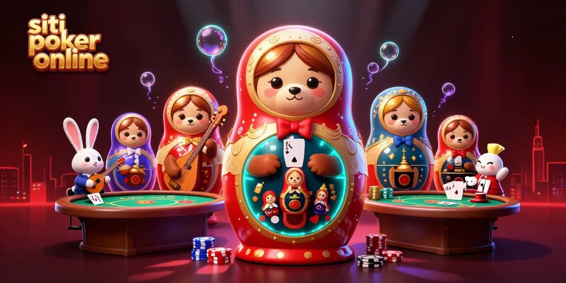 I migliori siti poker online si animano con orsi a tema casinò, chip e tavoli da gioco.