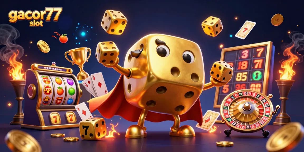 Mainkan gacor77 slot dengan dadu emas dan simbol keberuntungan di dunia kasino yang menyenangkan.