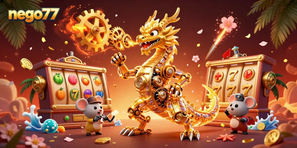 Experience the thrill of gaming with nego77's immersive casino visuals and dynamic slot reels.