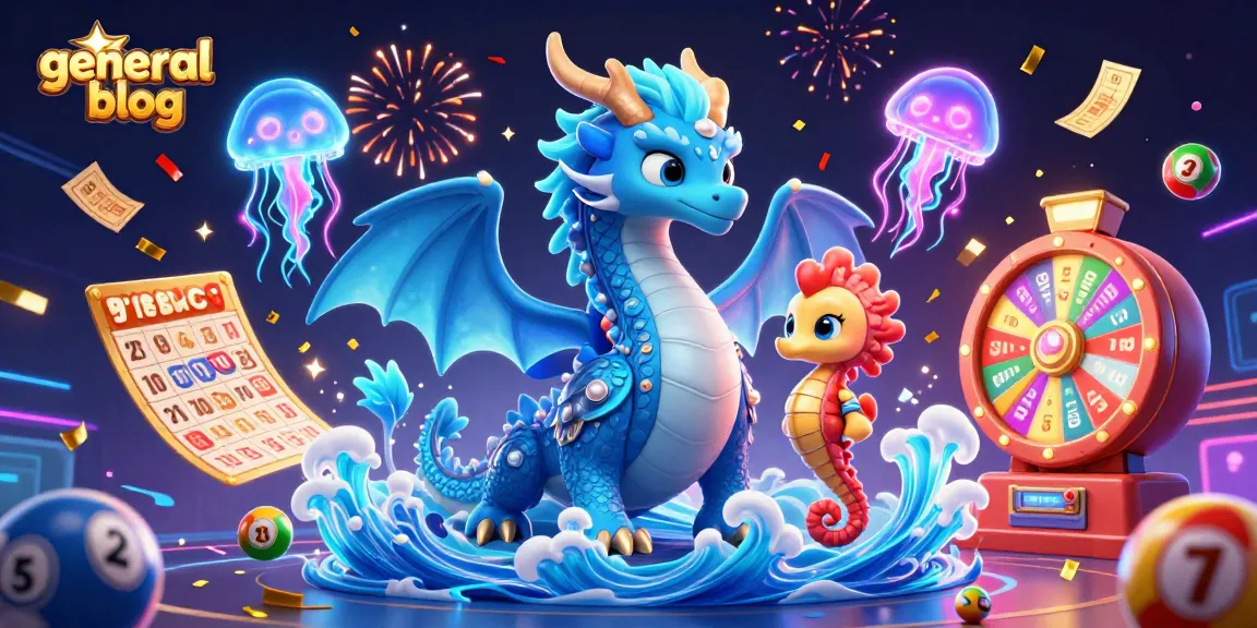 Engage with lottery excitement in this dynamic general blog scene featuring lively characters and vibrant casino elements.