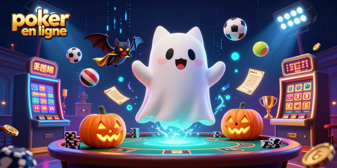 Jouez au poker en ligne avec des personnages animés dans un casino hanté.