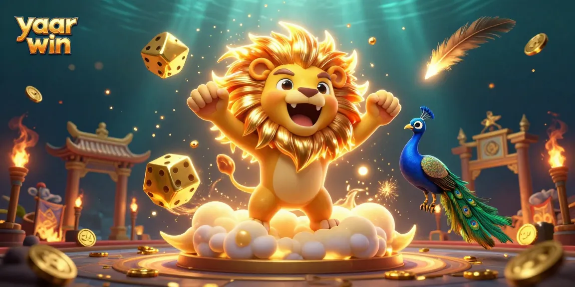Experience thrilling games at yaar win with a vibrant 3D casino scene showcasing excitement and fortune.