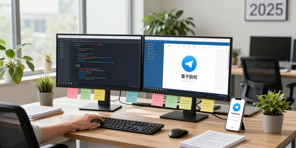 Engaging workspace featuring telegram chinese 2026 setup with desktop and language resources.