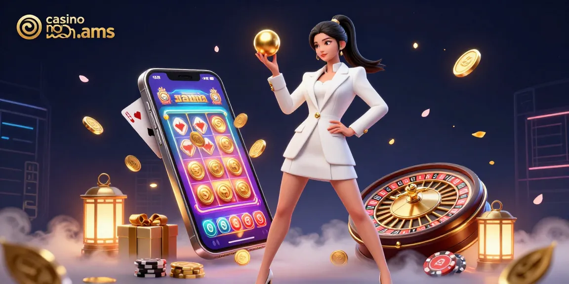 Scopri l'emozione dei casinò non AAMS con un'illustrazione 3D che mette in mostra elementi di gioco di lusso.