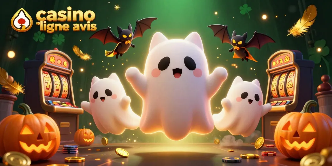 Casino en ligne avis: Jouez aux machines à sous avec notre chat fantôme et ses amis dans un casino hanté.
