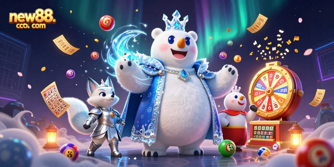 Experience exciting wins at new88. com with a vibrant casino illustration showcasing engaging gaming elements.