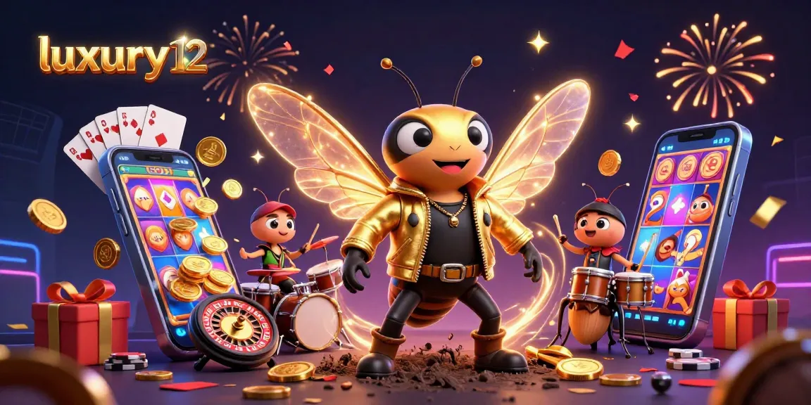 Experience luxury12 slots with thrilling gameplay and vibrant visuals in an exciting casino scene.