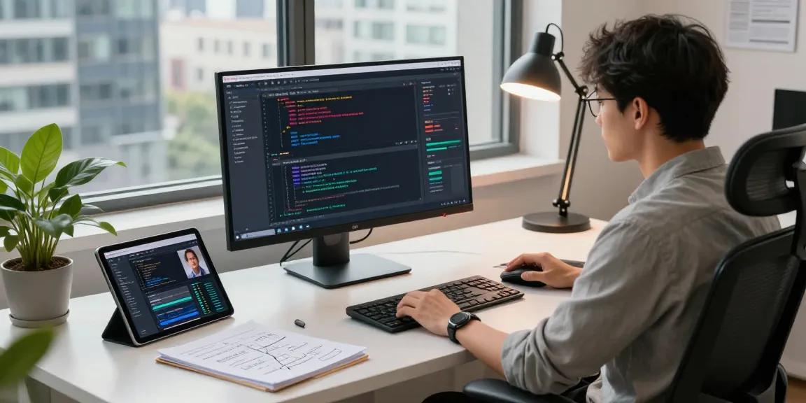 AI detector in a modern tech workspace analyzing content moderation metrics and algorithms.