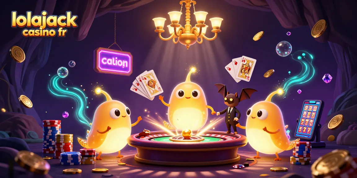 Vivez l'excitation du lolajack casino fr avec des personnages animés illuminant un casino dynamique rempli de jeux.