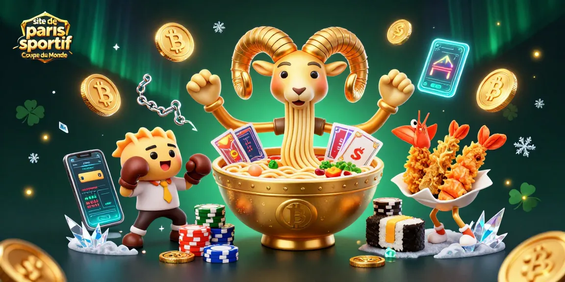 Ne manquez pas ce site de paris sportif Coupe du Monde mettant en scène un ramen géant et des personnages audacieux dans un univers ludique.