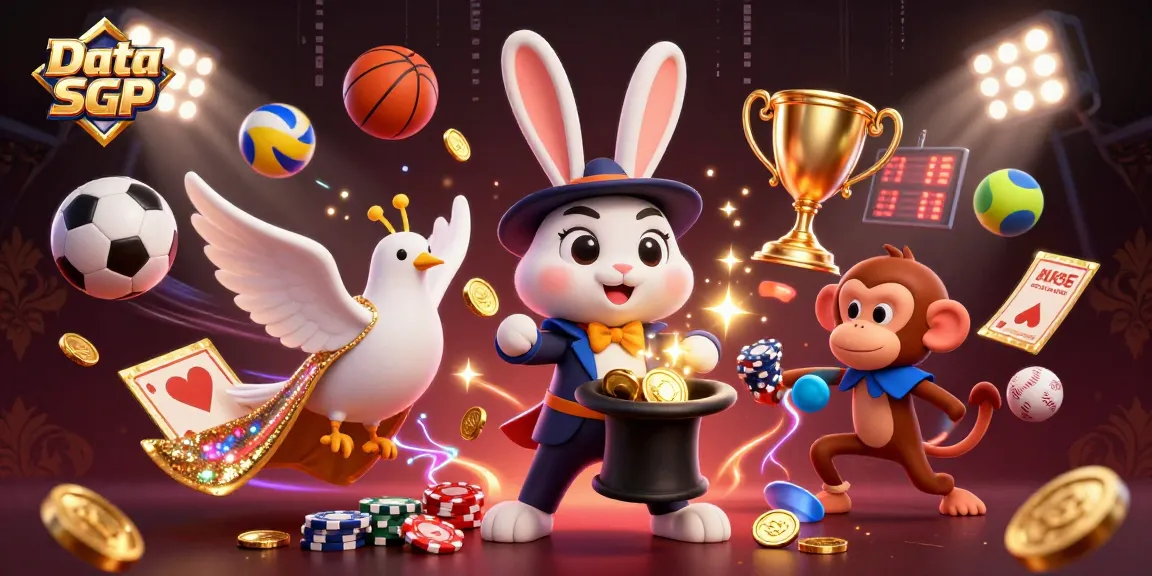 Bet on excitement with Data SGP as the magician rabbit conjures wins and sports energy!