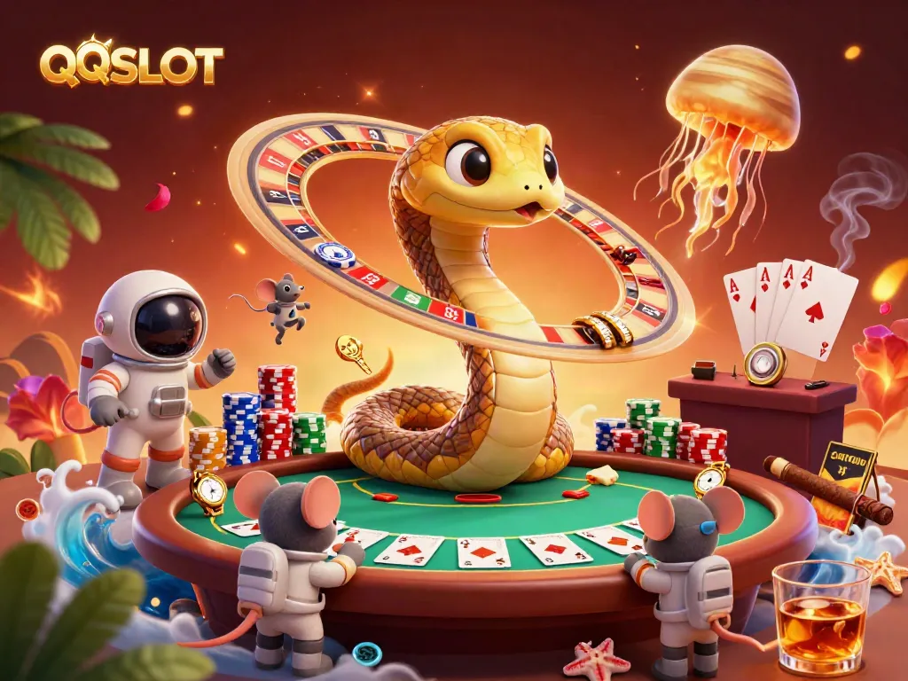 Experience endless fun playing QQ SLOT with engaging characters and vibrant game elements.