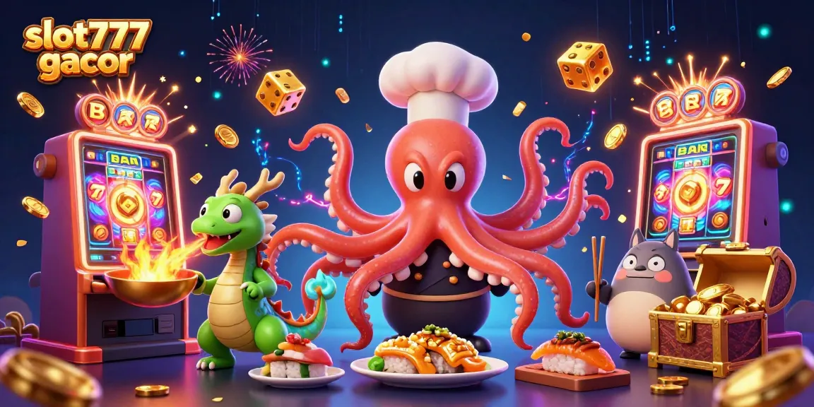 Bermain slot777 gacor dengan keseruan mesin slot yang rimbun dan karakter yang berinteraksi penuh warna.
