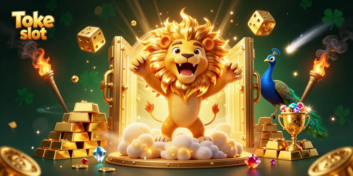 Engage with Toke slot as you unleash fortune in this vibrant casino-themed dynamic illustration.