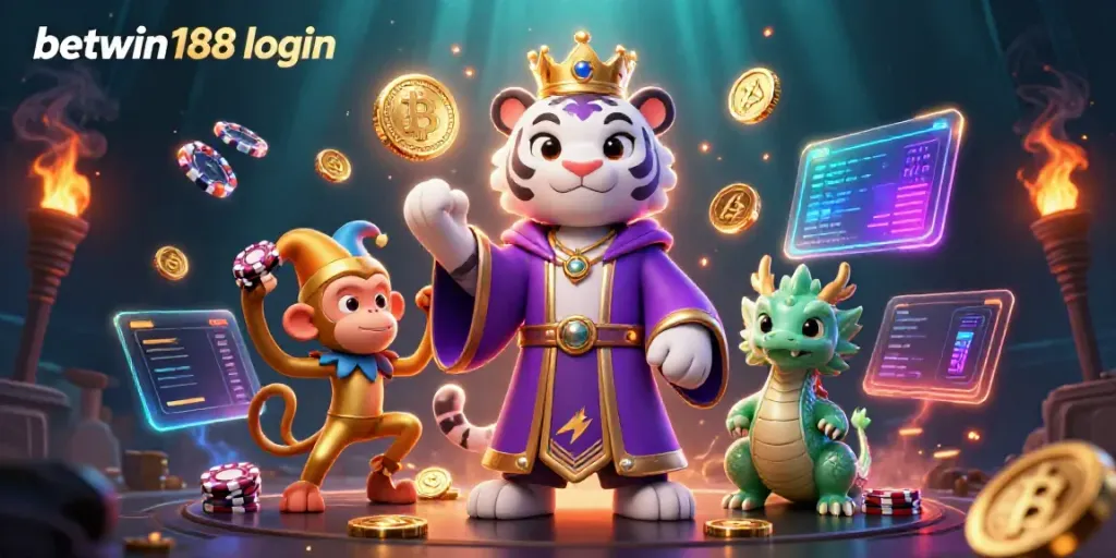 Login betwin188 dengan informasi mudah, harimau dan monyet 3D bermain chip poker.
