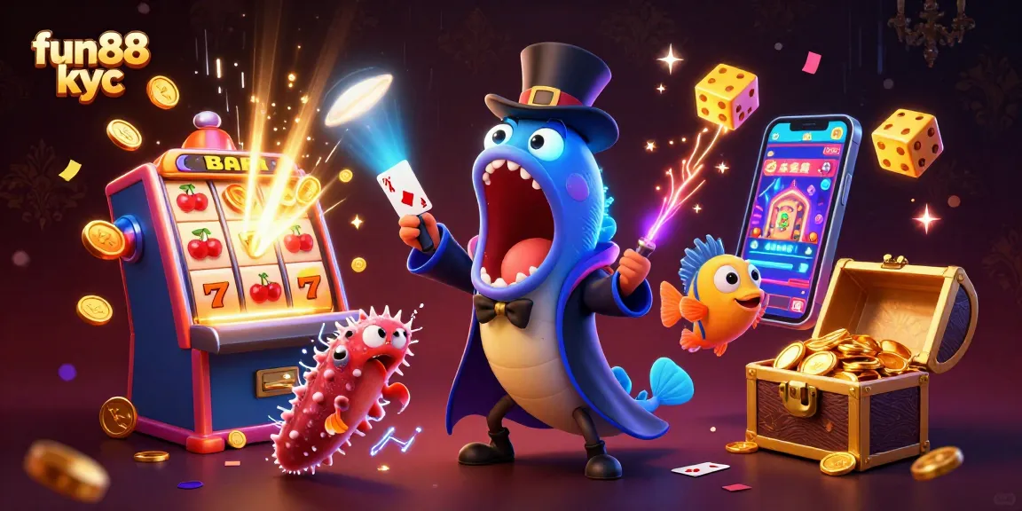 Chơi game tại fun88 kyc với hình ảnh cá sâu phát quang biểu diễn ảo thuật cực kỳ thú vị.
