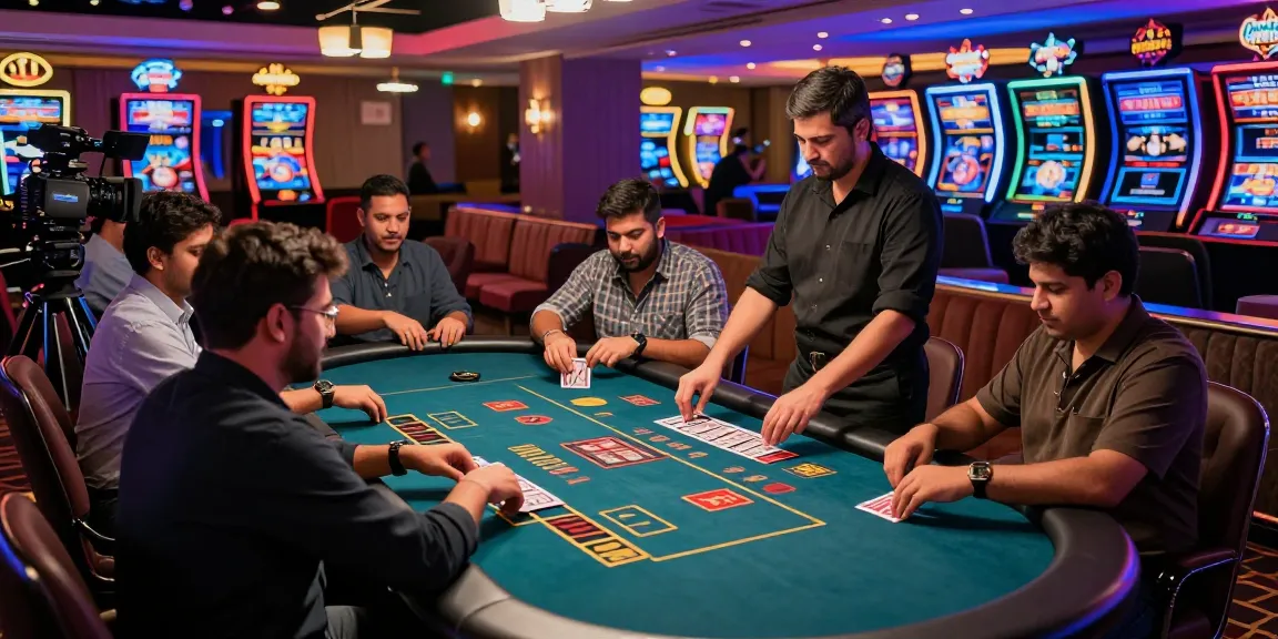 Engaging moment of players enjoying Andar Bahar in a vibrant live casino, showcasing the thrill of real-time gaming.