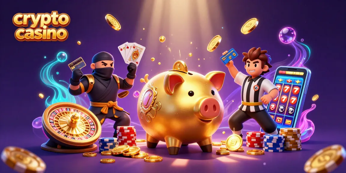 Découvrez l'univers d'un casino crypto avec un sumo géant et une ambiance magique.