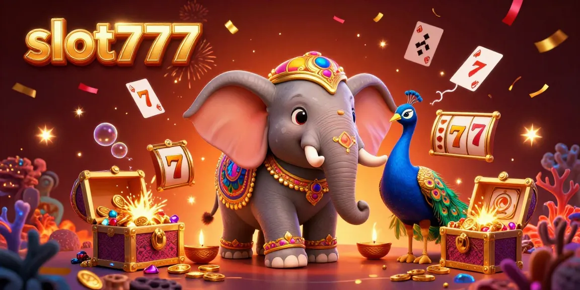 Experience big wins with slot777 at this vibrant casino scene featuring gold coins and slots.