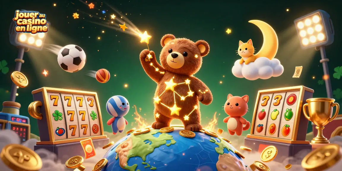Jouer au casino en ligne avec des personnages animés dans un environnement de jeu coloré.