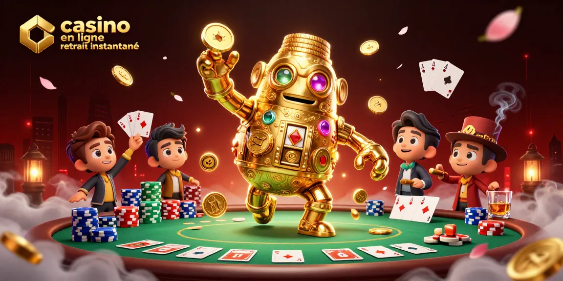 Jouez sur un casino en ligne retrait instantané avec des gains immédiats et un golem d'or fantastique.
