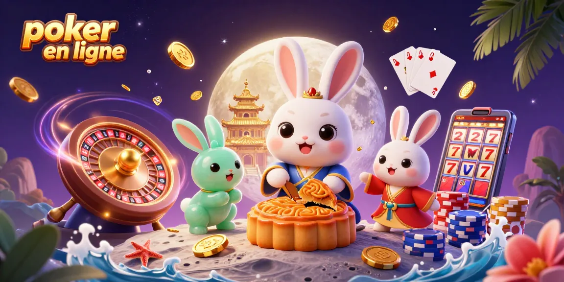 Jouez au poker en ligne avec cette illustration dynamique mettant en valeur des éléments de casino colorés.