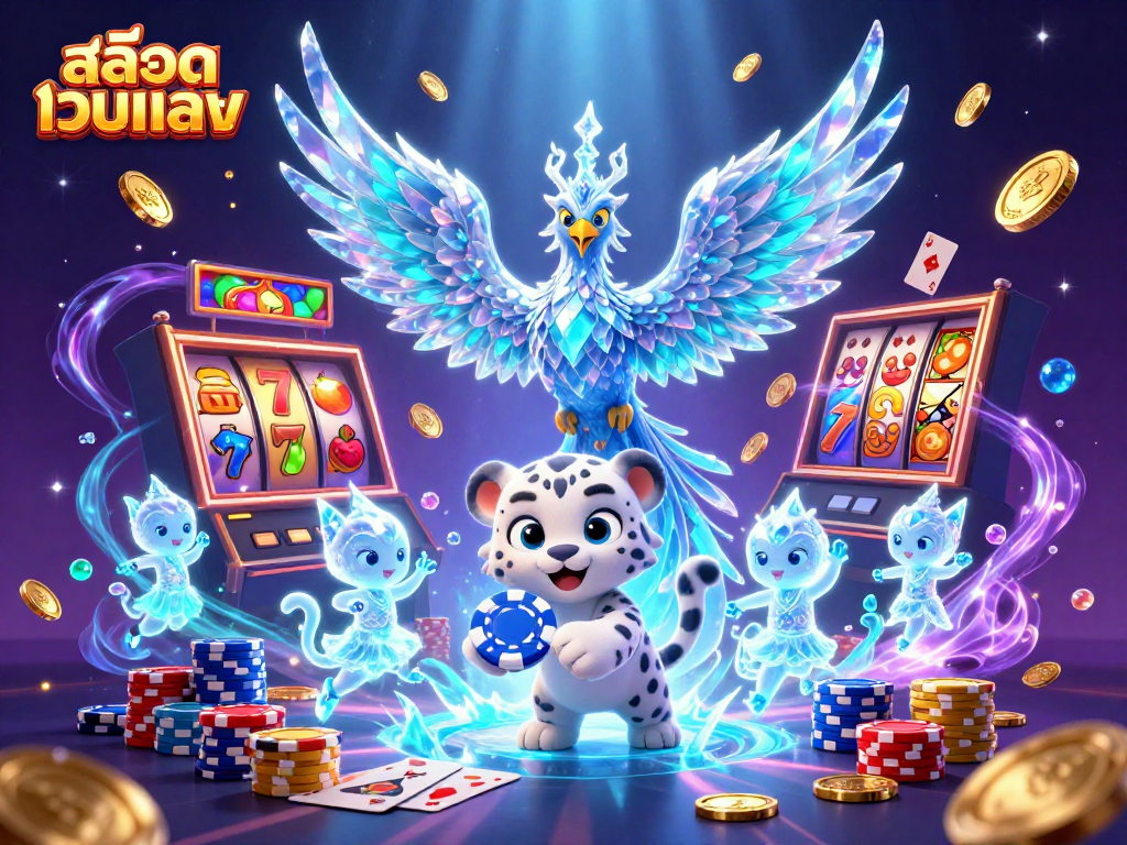 Experience the vibrant world of สล็อตเว็บตรง with adventure and excitement in this dynamic casino scene.