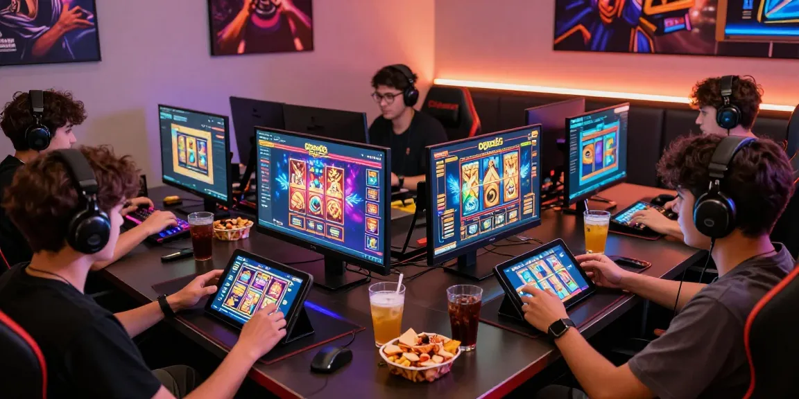 Players enjoying exciting games on Oppa86, showcasing vibrant slot game interface and community spirit.