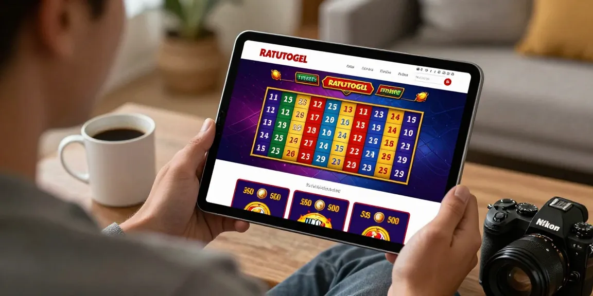Pengguna menikmati layanan ratutogel dengan antarmuka yang menarik di rumah.