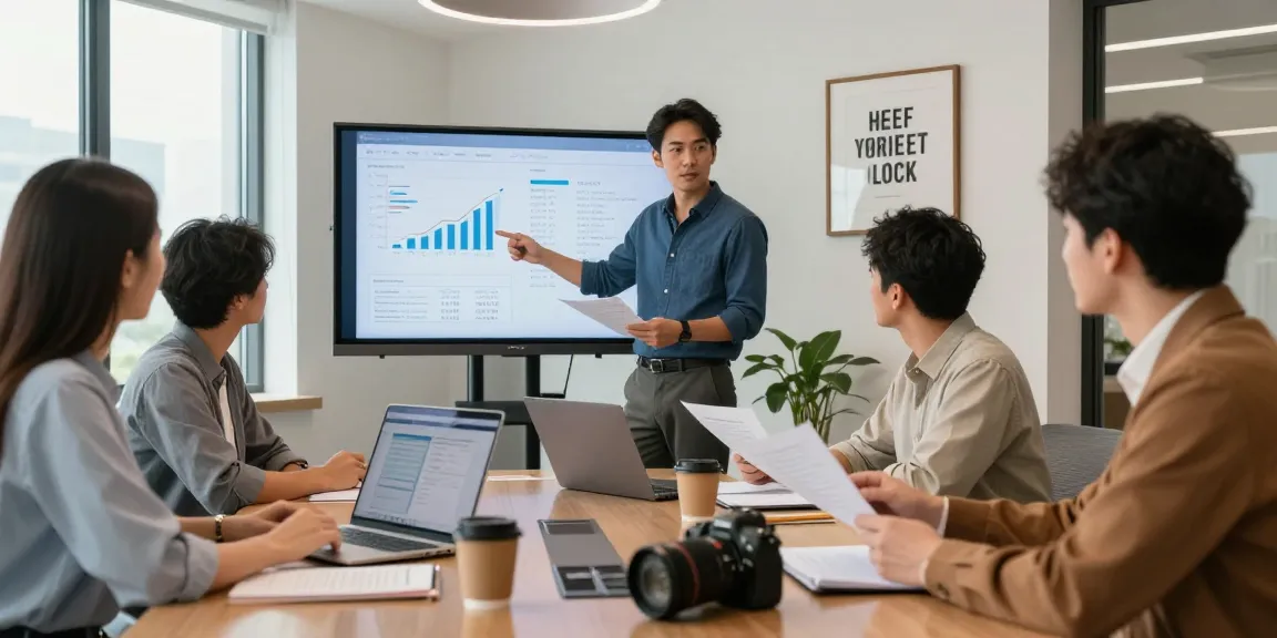 Nathan Garries consulting clients in a modern office setting, showcasing financial solutions.