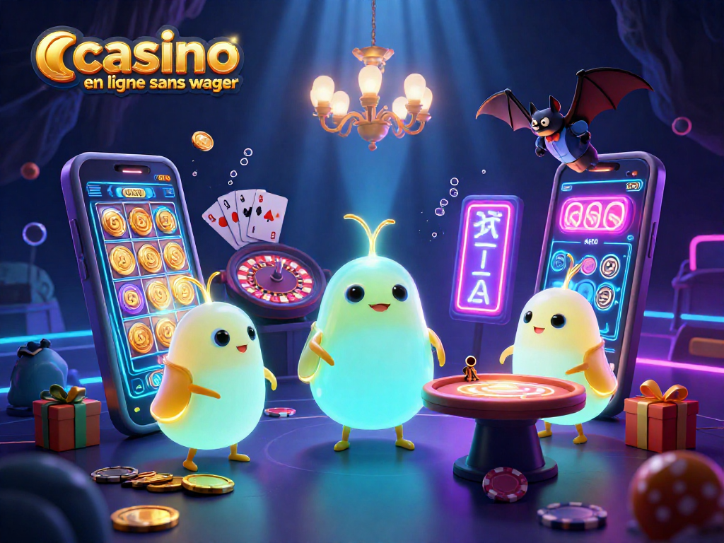 Jouez au casino en ligne sans wager, avec une scène immersive éclairée par des lucioles bioluminescentes.