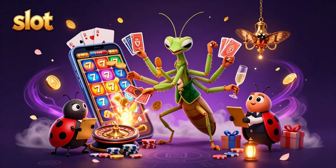 Spin colorful slot reels featuring dynamic gamblers, winning jackpot on a vibrant casino scene.