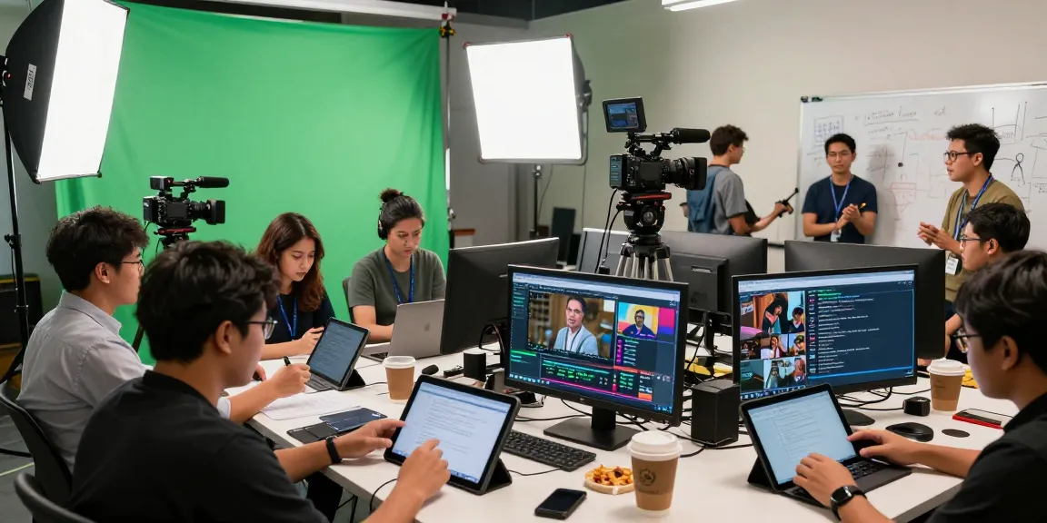 Collaborative media production scene at kapamilyachannel.com showcasing vibrant teamwork and creativity.