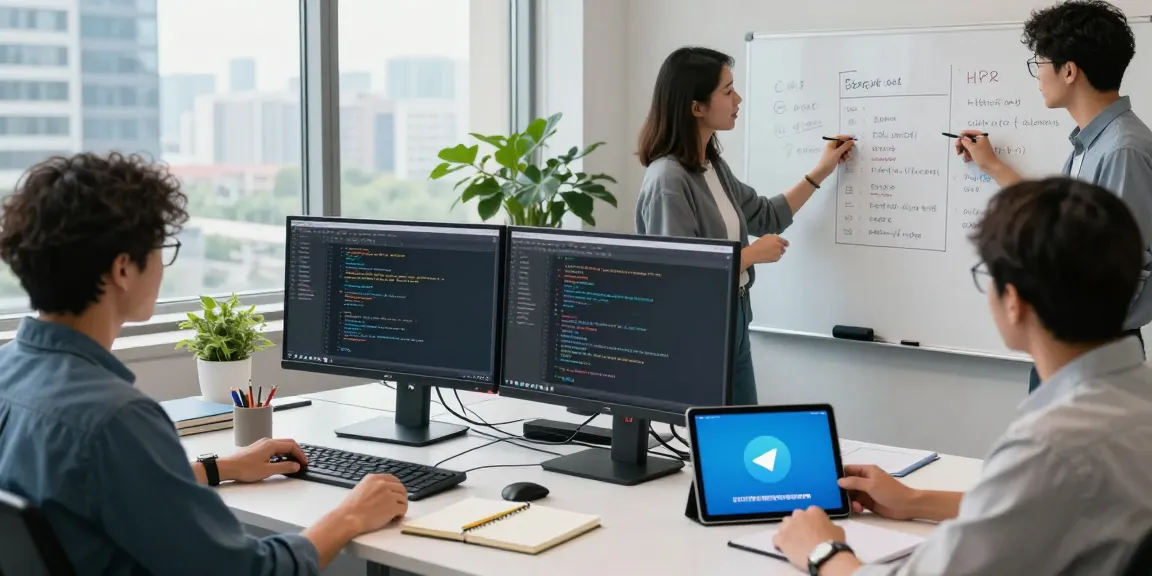 Setting up the telegram chinese 2026 app with team collaboration in a modern workspace