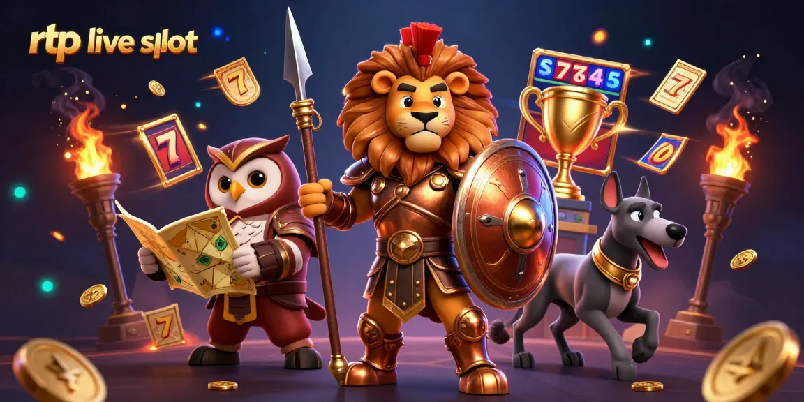 Spin the reels with excitement in this rtp live slot 3D illustration featuring dynamic gaming elements.