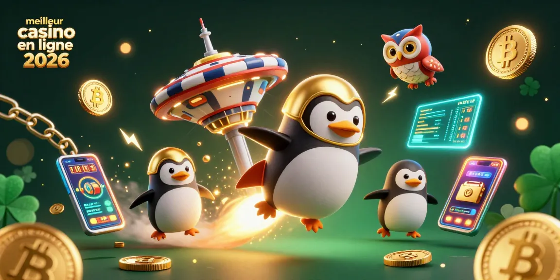 Profitez du meilleur casino en ligne 2026 avec une illustration captivante des jeux et des gains.