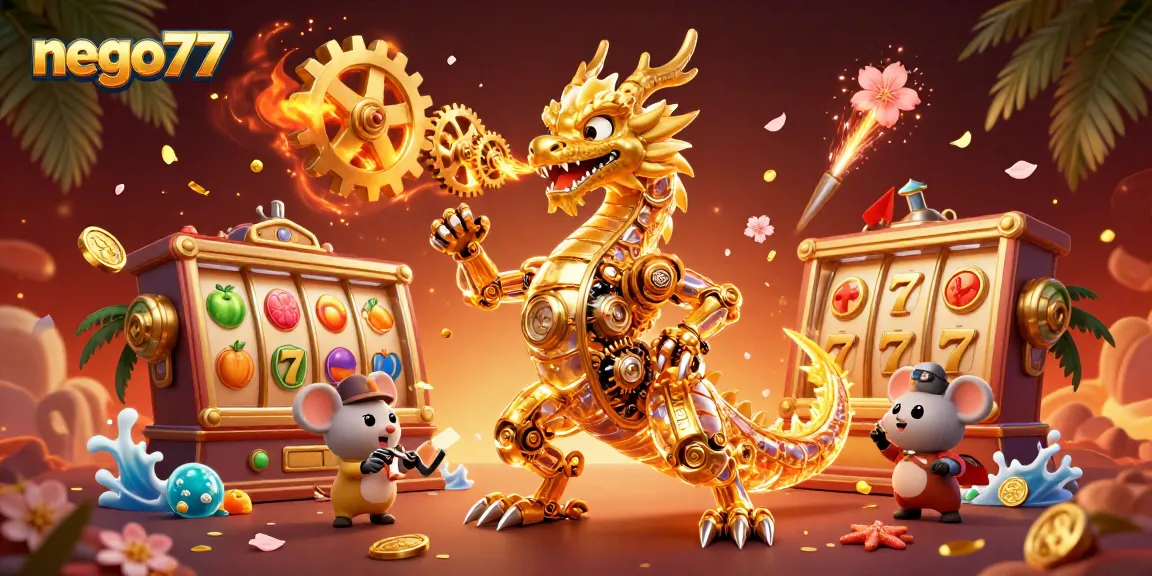 Experience the thrill of gaming with nego77's immersive casino visuals and dynamic slot reels.