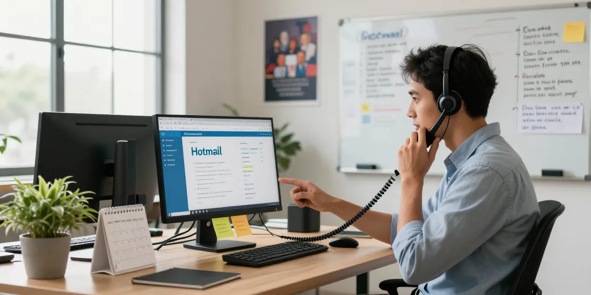 Customer service representative providing Telus-Technical-Support at a modern office desk.
