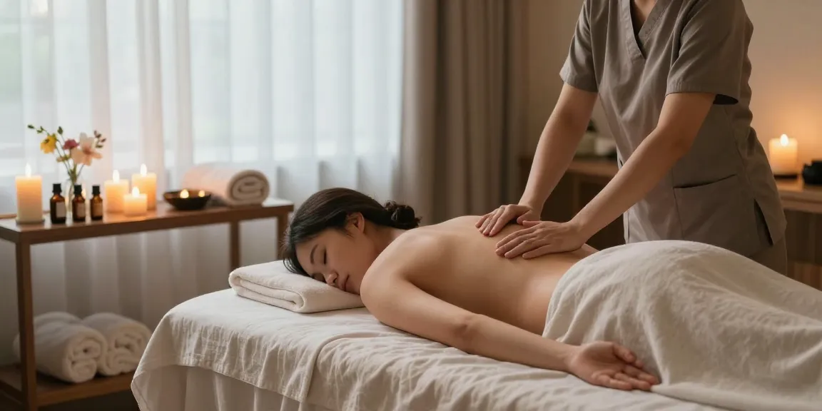 Experience 출장안마 in a tranquil spa environment with soothing elements for relaxation.