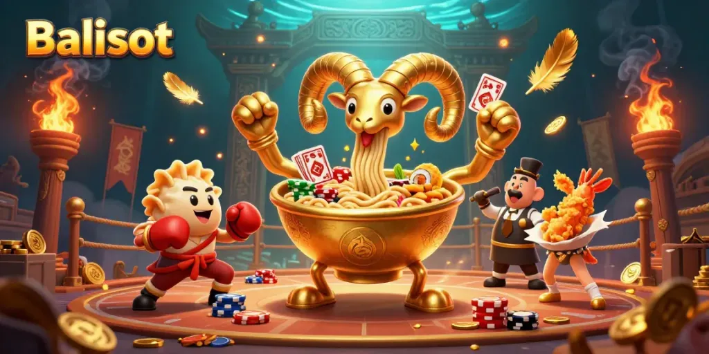 Join Balislot to enjoy thrilling card deals in this vibrant casino scene.