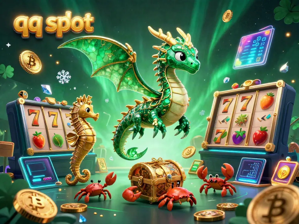 Engaging scene featuring the qq slot sea dragon, slot reels, and crypto elements for immersive casino experience.