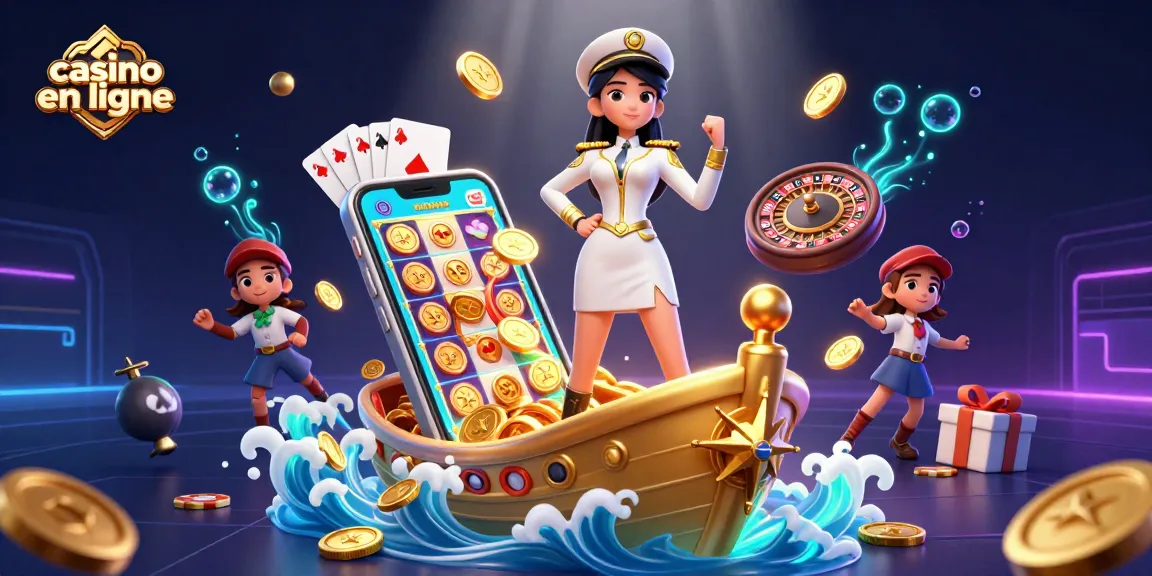 Vivez une action vibrante dans un casino en ligne avec des machines à sous tournantes et des pièces d'or.