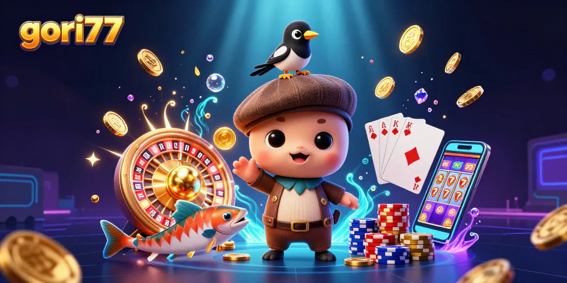 Engage with gori77's thrilling casino experience featuring vibrant characters and winning elements.