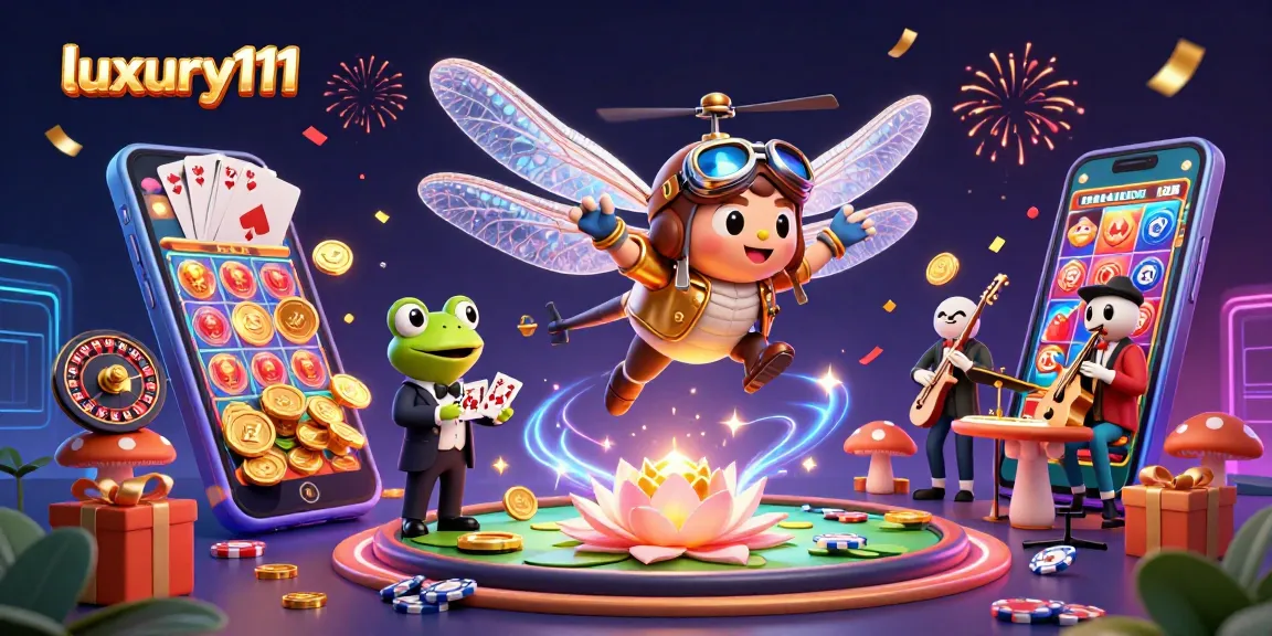 Experience dynamic gameplay with luxury111 as colorful slot games and casino vibes come alive through vibrant 3D art.