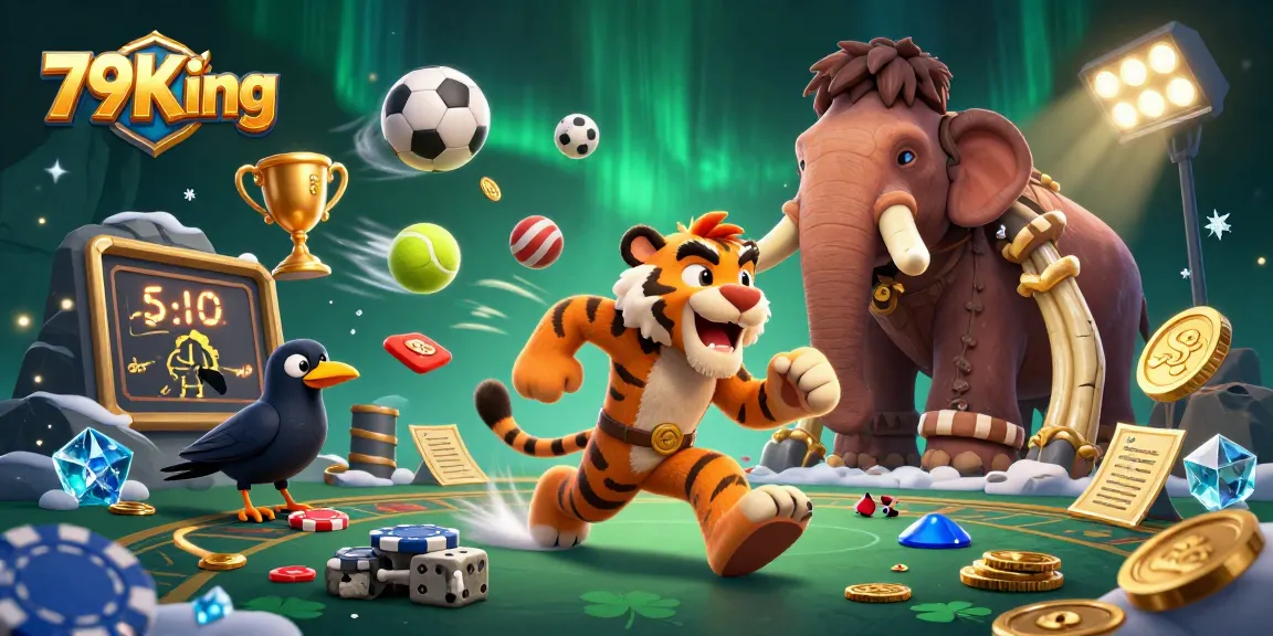 79King offers thrilling sports betting action while charming characters engage at a lively casino.