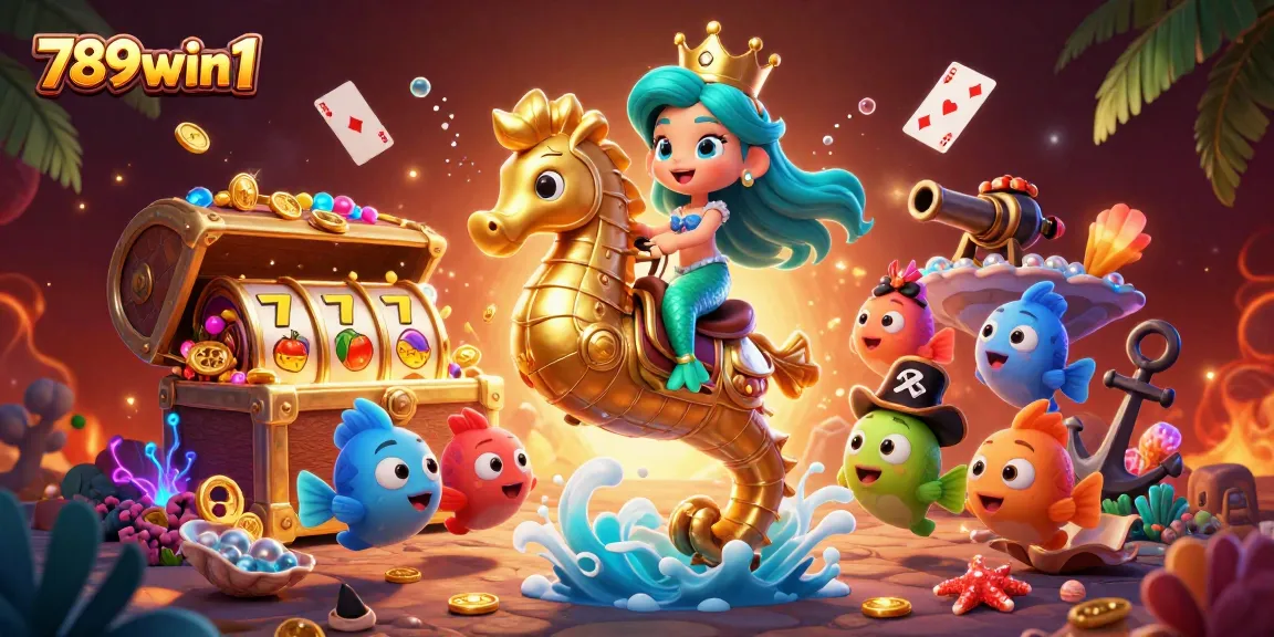 Experience thrilling gameplay at 789win1 with colorful slots and rich underwater treasures.